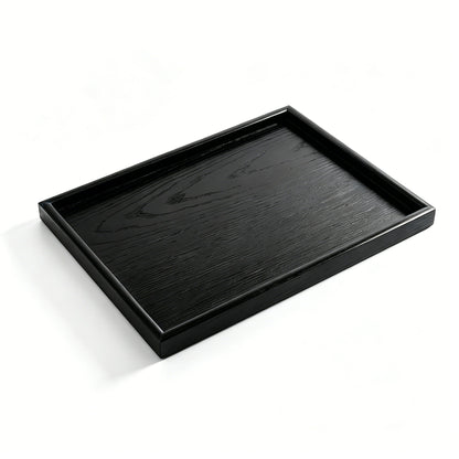 Modern Black Wooden Serving Tray